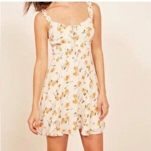 Reformation Elyse Limonada Floral Mini Dress, Size 2